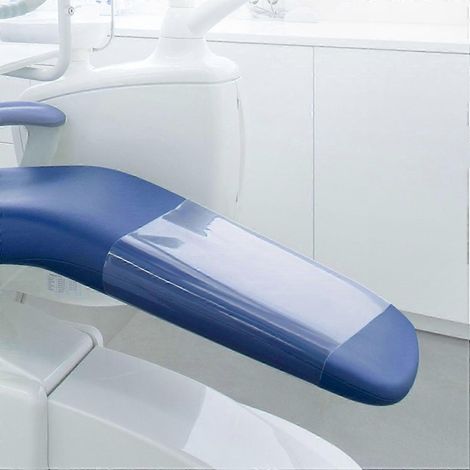 Rutschfeste Bodenmatte für Zahnarztstühle, 2er-Set, waschbarer Staubschutzbezug, gepolstertes Fußstützenkissen, hygienischer Pedalbezug (1/5)