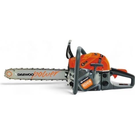 Daewoo – Tronçonneuse thermique 45cc avec guide chaîne 40cm – Moteur 2 temps 1,7 kW – Légère 4,5 kg pour coupes jusqu'à 30cm de diamètre - DCS4516 (1/3)