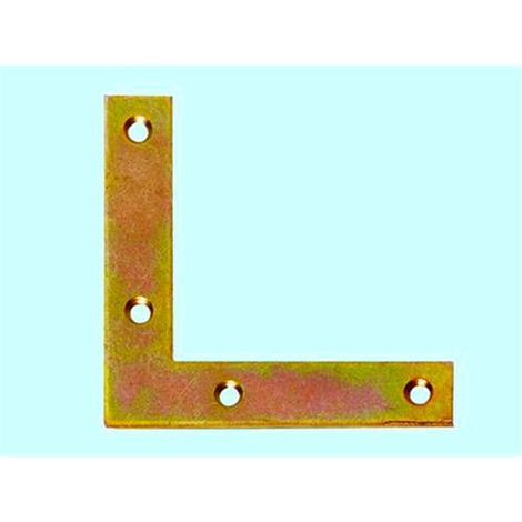 Piastre di rinforzo a squadra - mm 80x80 - Largh. 18 cm - Spess. 2 mm  100 Pz