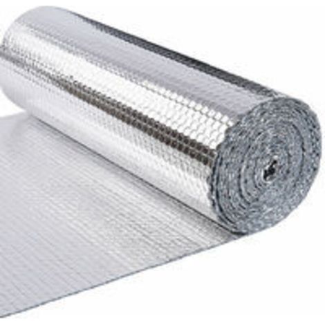 Isolant thermique a bulle double couche aluminium radiateur reflecteur 1x2m (1/3)