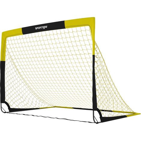 Portería de fútbol plegable para jardín, para adolescentes y adultos, portería portátil para exteriores con red resistente a desgarros y postes de fibra de vidrio. (1/5)