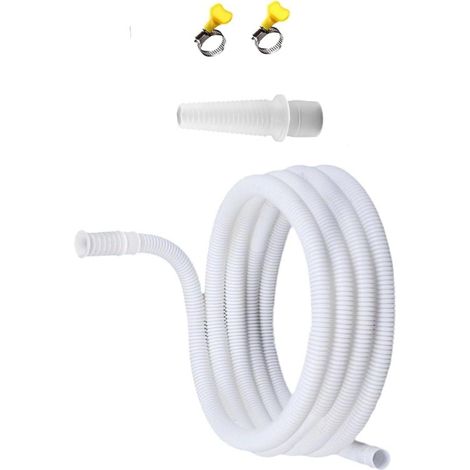 Tuyau de vidange portable avec pince à connexion rapide, tuyau de rechange étanche pour systèmes sans conduit, adaptateur de sortie d'eau de climatisation (1/4)