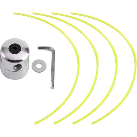 Tête De Tondeuse À Gazon, Tête De Tondeuse en Aluminium Universelle À Tondeuse, Outils De Coupe Et Accessoires pour Débroussailleuse À Herbe, Idéal pour Les Débroussailleuse À Essence (1/4)