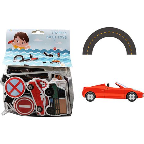 Jouets de bain mousse éducatifs pour bébé, puzzle aquatique amusant pour l'apprentissage précoce des enfants (1/5)