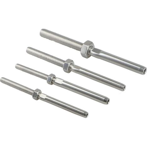 Connecteur direct de style européen en acier inoxydable 316, connecteur rapide à sertir pour câble métallique, quincaillerie marine, accessoire 316-M10, connexion rapide sans outils.