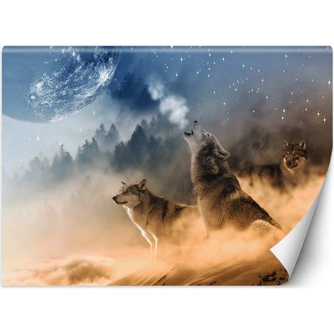 Carta Da Parati, lupi animali foresta natura - 200x140 (1/5)