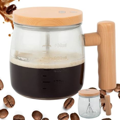 Mug électrique 400 ml - Tasse à café électrique en verre (1/5)