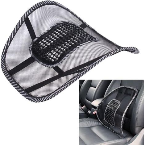 Soutien lombaire, support lombaire pour chaise de bureau, coussin en maille pour voiture, dossier orthopédique, réglage de chaise, soulagement des douleurs et des tensions dorsales (1/5)