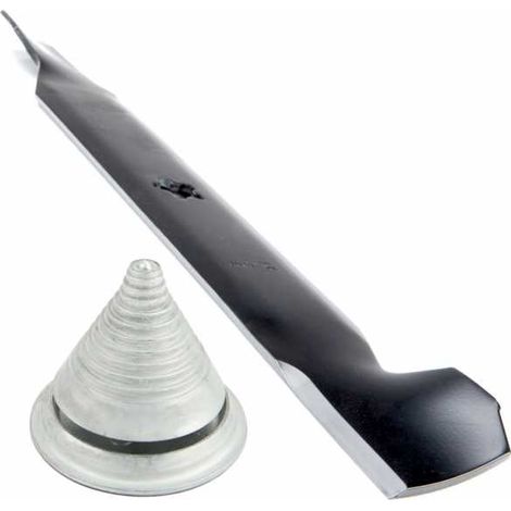 Lame tondeuse pour AYP/Roper, Husqvarna 127842 coupe 49 cm + cône équilibreur (1/5)