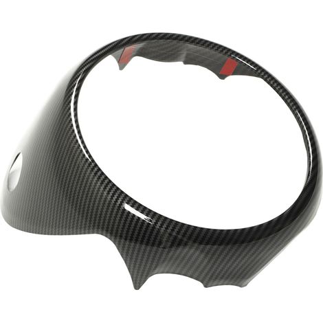 Cache de compteur de vitesse de console centrale pour Cooper R54, R55 et R56, en plastique ABS couleur fibre de carbone. (1/5)
