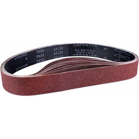 Nastro abrasivo Nastro abrasivo, 50 x 686 mm, nastri abrasivi misti (3x grana 80/120/150/240/400) per levigatrici a nastro (15 pezzi) (1/5)