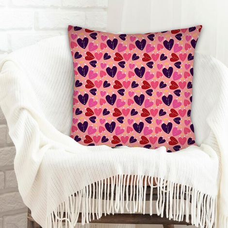 Housses de coussin de décoration solide pour salon chambre à coucher décoration de la saint-valentin (1/5)