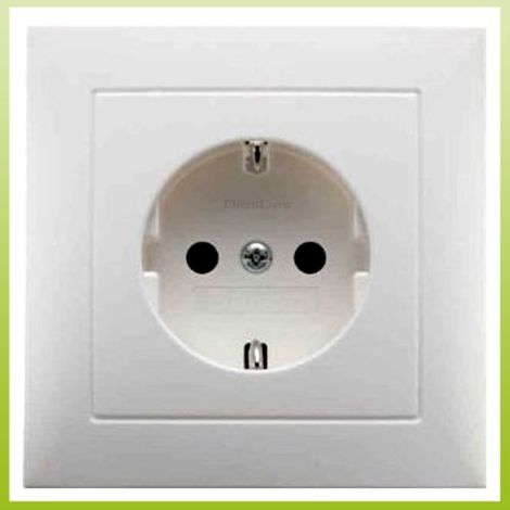 Hager 47429909 toma de corriente Tipo F Blanco