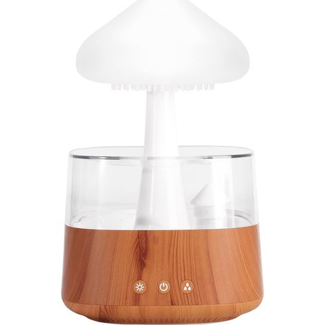 Humidificateur Nuage LED 7 Couleurs - Veilleuse Aromathérapie - Diffuseur Huiles Essentielles - Mini Humidificateur Bureau & Chevet (1/5)