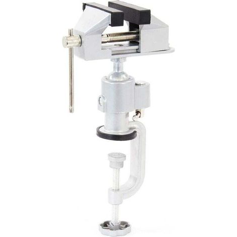 Mini Étau de table pivotant 360° Aluminium Portée 50mm Établi Atelier Serrage Usinage (1/5)