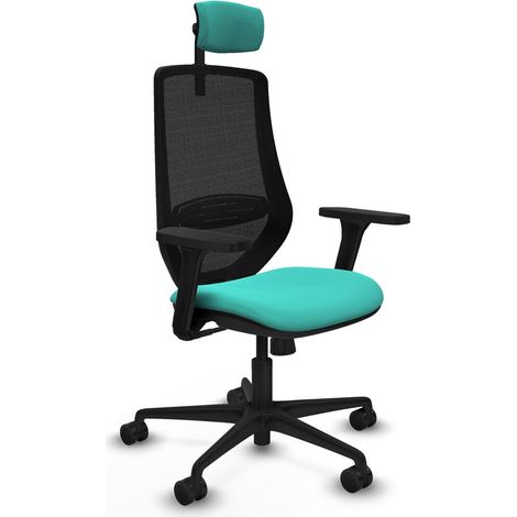 Sedia da Ufficio Piqueras y Crespo D036N2W Turchese (1/5)