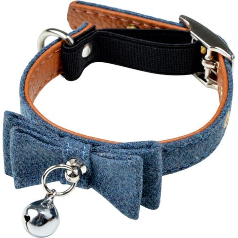 Collier pour Chat "Anti Etranglement" 27cm Bleu (1/4)