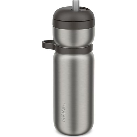 Bidon de Sport Isotherme Twist Étanche Pas besoin de pencher Isolé sous vide 6h chaud 10h froid Bouteille d'eau 600 ml Graphite black (1/5)