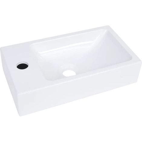 Lavabo SMC blanco 400x220x90 mm vidaXL (1/6)