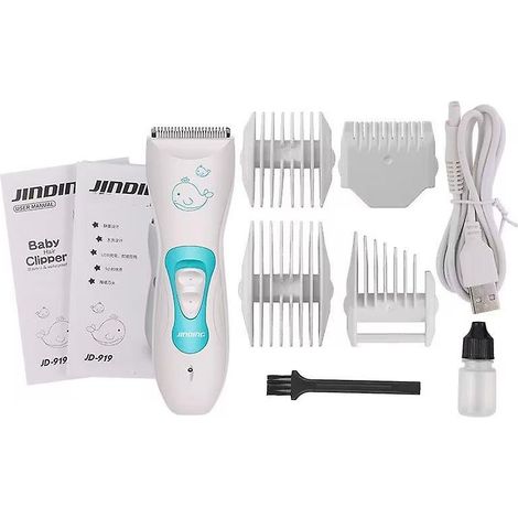 Tondeuse à cheveux pour bébé, tondeuse silencieuse pour enfants sensibles aux stimuli sensoriels, sans fil, étanche, coupe de cheveux professionnelle pour bébés et nourrissons (1/5)