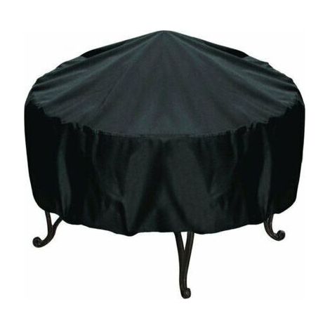 Couverture de barbecue de jardin extérieur couverture de barbecue ronde UV anti-poussière anti-pluie,12245cm (1/5)