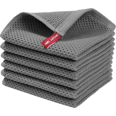 Chiffons Microfibre pour Voiture - Toile À Gaufres pour Nettoyage De Vitres  Lingette À Séchage Rapide pour Sol Miroir Meuble Fenêtre Camping-Car Camion Maison