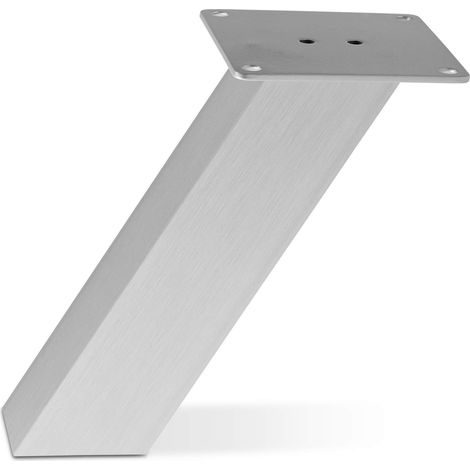 Barkonsole OLBIA eckig 50 x 50 mm schräg H: 170 mm Edelstahloptik