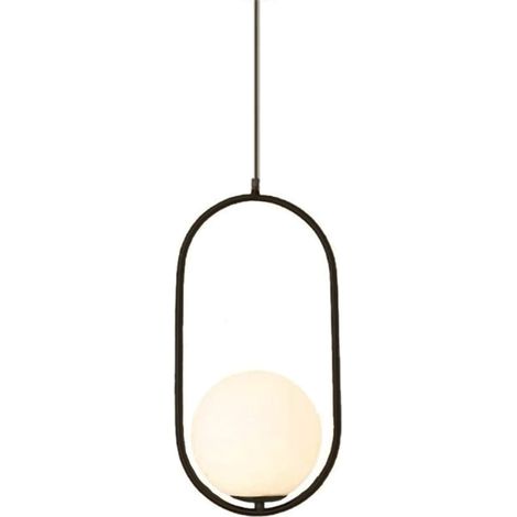 Art Deco Elipse Black 50cm - lámpara colgante negra (1/2)