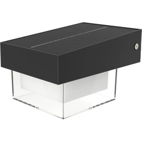 Trade Shop - Solarapplikationen mit Sensorbewegungs-LED-Lampe Außenlicht 6000K IP54 ZQ-BD-005gy -