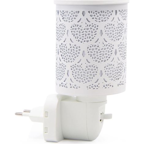 Diffusore di profumo elettrico di design decorativo ambiente rilassante 15 x 15 x 15 cm in ceramica bianca 130017524