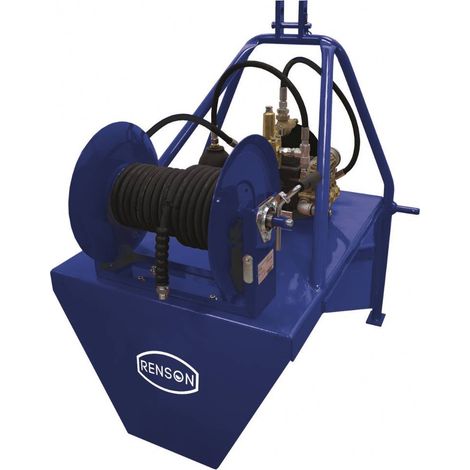 Renson – Nettoyeur haute pression thermique 200 bar – Débit 30 L/min – Prise de force pour tracteur – Châssis acier peint – Longueur flexible 20m