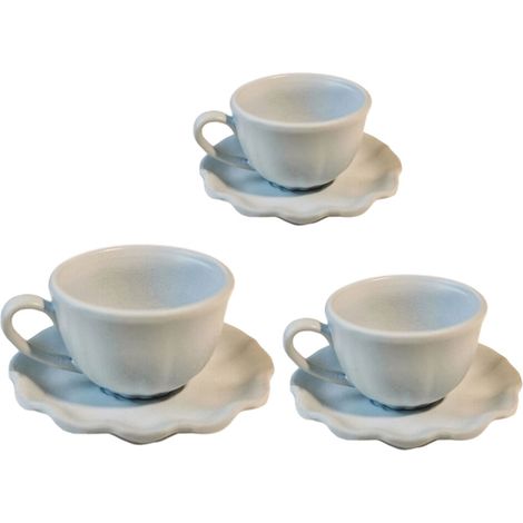 Set tazza e piattino da caffè - Blu chiaro di luna 1