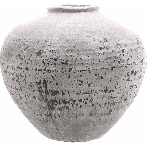 Regola Large Vase - Ceramic - L35 x W35 x H31 cm - Stone