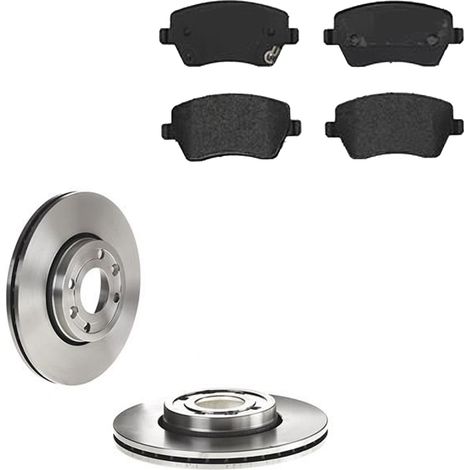 KIT FRENI ANTERIORI compatibile con NISSAN MICRA V (K14) - DISCHI + PASTIGLIE OEM: P 56 086 / 17541 /SOSTITUZIONE DIRETTA/BASSA POLVERE/SILENZIOSO (1/5)