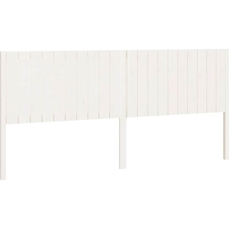 Cabecero de cama madera maciza de pino blanco 205,5x4x100 cm vidaXL (1/5)