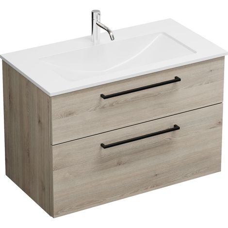 Burg Eqio Mineralguss-WT+WTU Melamin 616x920x490mm aw/Eiche D.Flanelle GR0234