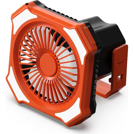 Ventilateur portable avec lumière LED pour le camping en plein air (1/5)