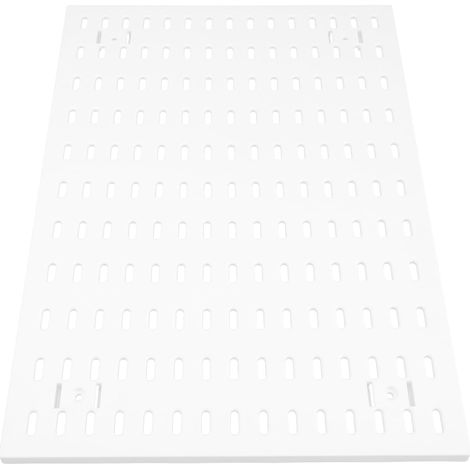Grand système d'organisation mural perforé pour le rangement créatif pour atelier, cuisine, bureau et garage, avec supports muraux et polyvalents (1/5)