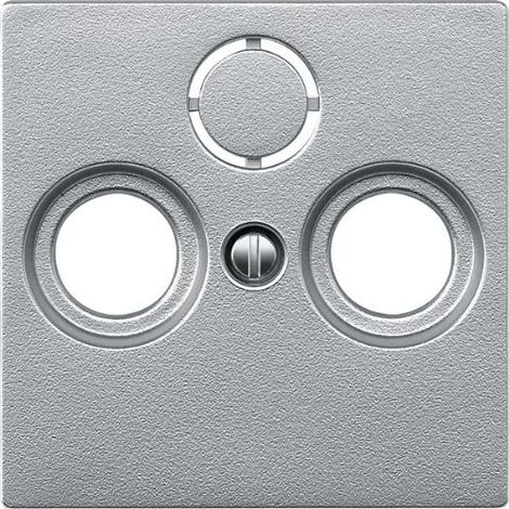 297560 ENJOLIVEUR POUR PRISES TLVISION ET RADIO, ALUMINIUM, SYSTEM M