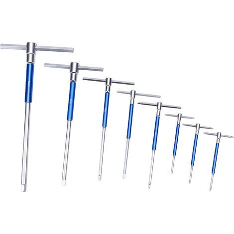 T-Griff-Schlüsselsatz, 2 mm, 2,5 mm, 3 mm, 4 mm, 5 mm, 6 mm, 8 mm, 10 mm, rutschfester metrischer Drehschlüssel für die Fahrzeugwartung (1/5)
