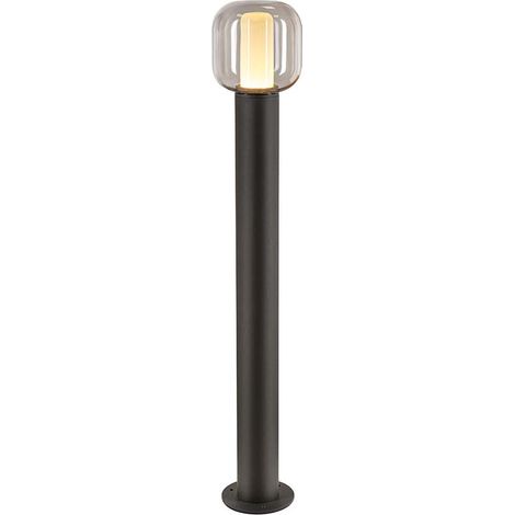 Borne extérieure OVALISK 100 gris LED 9W 3000/4000K interrupteur CCT - SLV - 1004681 (1/5)