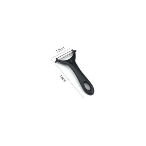 Set di 2 pelapatate universali, pelapatate manuale in acciaio inox con manico ergonomico, coltello da cucina con lama affilata per frutta e verdura (nero, verde) - Crezuo