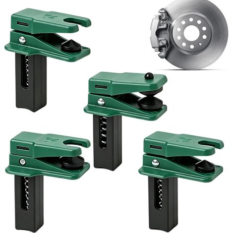 4-teiliges Bremsklemmen-Set mit federbelasteten Verriegelungsstopfen für Flüssigkeitsschläuche Flüssigkeitsstopp-Klemme für Garage, Werkstatt, Zuhause, Autoreparatur, SUV, Wohnmobil, LKW-Wartung (1/5)