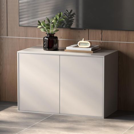 Weiße Kommode 80 cm, 3 modulare Schubladen - Schlafzimmer/Wohnzimmer/Flur (1/5)