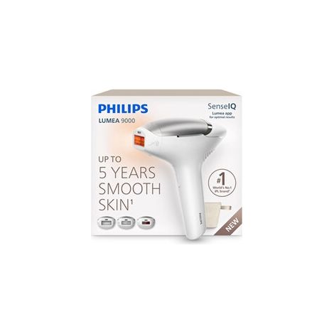Philips Lumea IPL 9000 BRI936/00 SenseIQ appareil d’épilation lumière pulsée 5 niveaux blanc et argent