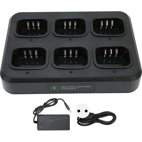 Base de chargement de talkie-walkie à 6 voies, chargeur radio rapide et sûr, multi-unités 2, pour BF‑UV5R (1/5)