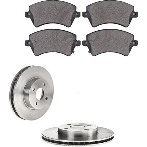 KIT FRENI ANTERIORI compatibile con TOYOTA COROLLA TRE VOLUMI (E12) - DISCHI + PASTIGLIE OEM: P 83 064 / 17453 , 17543 /SOSTITUZIONE DIRETTA/BASSA POLVERE/SILENZIOSO (1/5)
