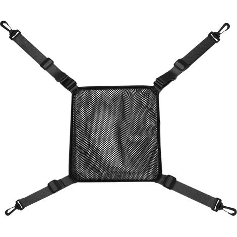 Filet de casque pour sac à dos – Porte-casque de vélo en élastique Sac de rangement pour casque de randonnée, ski moto Attache 25x25cm pour les voyages en voiture, l'escalade, les déplaceme (1/5)