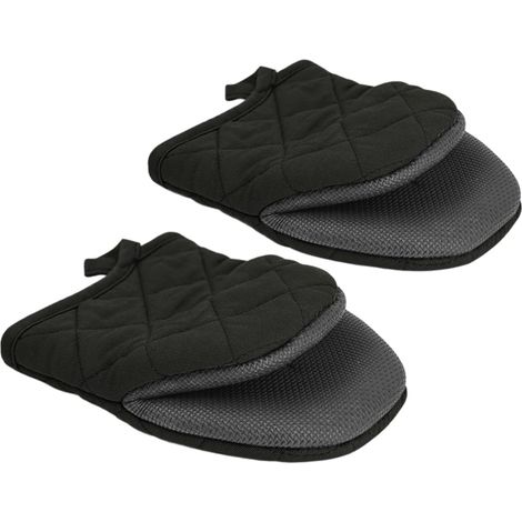 1 par de guantes aislantes con trabillas, mini guantes gruesos de algodón con punta de pico de pato – para sartenes calientes