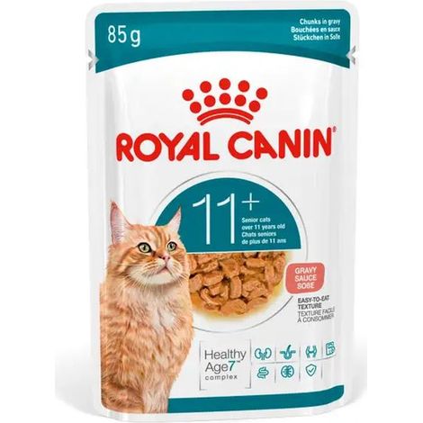 Royal Canin Cat Feline Health Nutrition Senior Ageing 11+ Gravy - Bustina 85 Gr - Cibo Umido Gatti